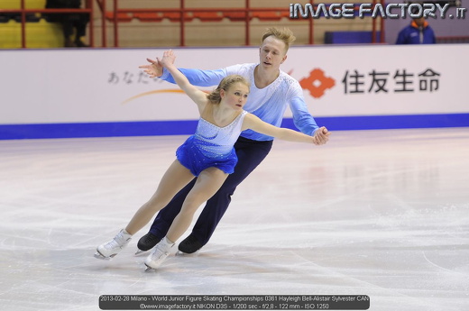 2013-02-28 Milano - World Junior Figure Skating Championships 0361 Hayleigh Bell-Alistair Sylvester CAN